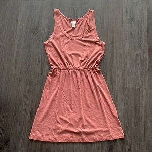 H&M sleeveless deep clay cotton dress NEW WITHOUT TAGS size S